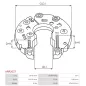 Redresseur d’alternateur HITACHI LR180725B pour LR180725C, LR180736B