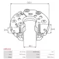 Redresseur d’alternateur ELECTROLOG REG3089, WAI / TRANSPO 48-8111, IH746, IHR765, HITACHI LR1130701