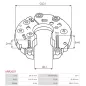 Redresseur d’alternateur PAN PACIFIC 75-128, HITACHI LR190744