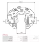 Redresseur d’alternateur HITACHI LR180763