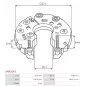 Redresseur d’alternateur AS-PL ARR2043 pour UD12162ARR, MOBILETRON RV-H004, ELECTROLOG RCT3111, ERA 215908, HITACHI LR165713