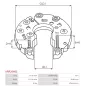 Redresseur d’alternateur AS-PL A2010 pour A2020, A2026, HITACHI LR170411, LR170415, LR225408