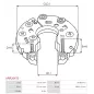 Redresseur d’alternateur AS-PL UD46582ARR, AS-PL A2057, HITACHI LR150194B