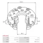 Redresseur d’alternateur AS-PL UD18793ARR, NISSAN 2310002N16