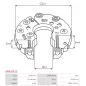 Redresseur d’alternateur AS-PL UD18796ARR, AS-PL A2115S, HITACHI LR1110724