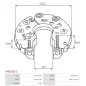 Redresseur d’alternateur AS-PL UD52316ARR, AS-PL A2106S, A2127S, HITACHI LR150715, LR160735