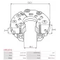 Redresseur d’alternateur AS-PL UD21568ARR, MOBILETRON RV-H047, KRAUF AEH4320, WOODAUTO MOBRV-H047, HITACHI LR1110713V