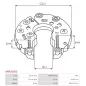 Redresseur d’alternateur AS-PL UD21567ARR, CARGO 335287, F032335287, MOBILETRON RV-H034, HITACHI LR1100722