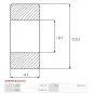 Palier AS-PL UD101092ABE(KOYO), CARGO 140754, 142018, 142356, IKA 8.8312.0, KOYO DG1752182RD, MITSUBISHI MD618630, S930P80570