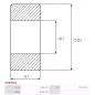 Palier SKF HK121613, ELECTROLOG BEA121613 pour BOSCH 0001109070, 0001223005, 0001223013, 0001223016