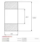 Palier AS-PL UD101841ABE(NACHI), CARGO 140089, FAG 62052ZRC3, ISUZU 1098002990, NISSAN 32227-N9000, NSK 6205-2Z, 6205Z