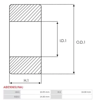 Palier AS-PL UD13406ABE, BOSCH 0399C74008, 1000917003, CARGO 140482