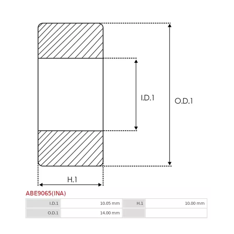 Palier AS-PL UD13406ABE, BOSCH 0399C74008, 1000917003, CARGO 140482, 142063, FAG HK1010-B, FIAT 70804060, IKA 8.4096.0