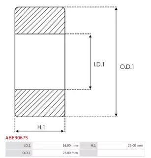 Palier AS-PL UD18309ABE, BOSCH 2000910013, CARGO 140971, 141007, IKA 8.4092.0, INA F-220469, F-220469.BCH, LUK 7170016