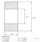 Palier AS-PL UD03638(INA)ABE, CARGO 140115, DELCO 3472455, 7982870, IKA 8.8684.0, INA F-56769, F-56769.BCE, LUK 7170002