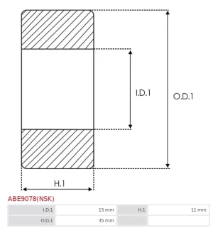 Palier CARGO 140413 pour 140432, HITACHI 23126-05E06, 23129-05E06