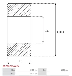 Palier AS-PL UD14527ABE, CARGO 140457, HITACHI 2130-3451, IKA 8.8986.0, NISSAN 23338-V0700, 23338-V0702, 23358-V0700