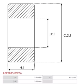 Palier AS-PL UD14513ABE, BOSCH 3130910003, 9001140359, CARGO 140617, IKA 8.2260.0, INA 717002100, LUK 7170021, NTN HK0509T2