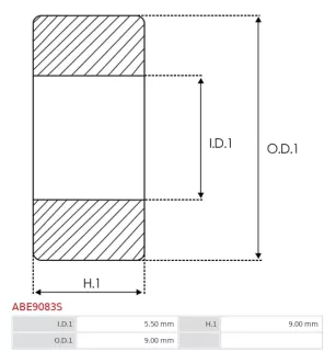 Palier AS-PL UD42764ABE, BOSCH 3130910003, 9001140359, CARGO 140617, IKA 8.2260.0, INA 717002100, LUK 7170021, NTN HK0509T2