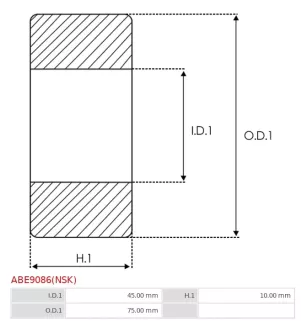 Palier AS-PL UD03618ABE, BOSCH 1900900206, 2000900001, CARGO 140649