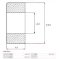 Palier CARGO 140784, DELCO 10473711, IKA 8.8256.0, NSK B10-65T1XDDGCM, SKF 620002RS, CASCO CBE58114AS, ELECTROLOG BEA62000