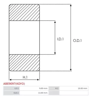 Palier AS-PL UD14518ABE, BOSCH 1000917006, CARGO 140935