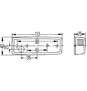 Feu latéral Hella 2PS 006 717-031