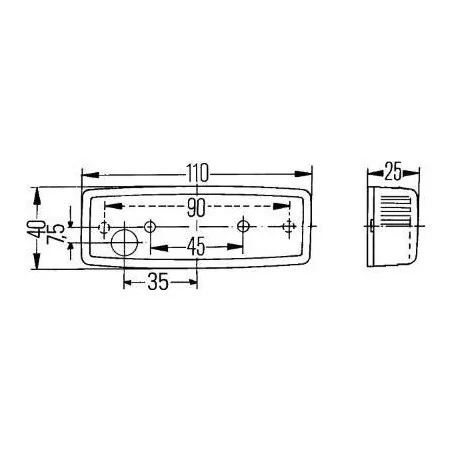 Feu latéral Hella 2PS 006 717-031