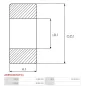 Palier AS-PL UD14521ABE, IKA 8.4098.0, INA 7120721000, KOYO HK1214-BRS, LUK 712072110, SKF HK1214-RS, ELECTROLOG BEA9042