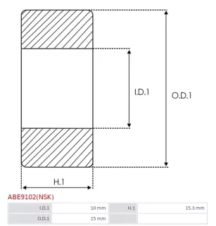 Frachtstufe 141090, IKA 8.4210.0, NSK 4DB501005C, DB501005C