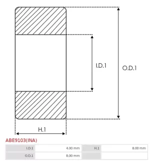 Palier CARGO 141168, IKA 8.2269.0, INA HK0408, LUK 7170020