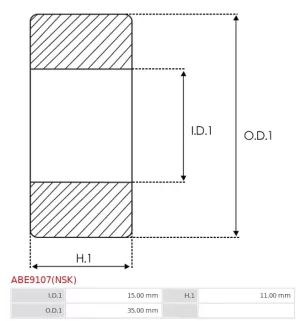 AS-PL UD101651ABE (NSK), Bosch 190090526, 1900905228
