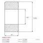 Palier AS-PL UD19491ABE(SKF), BOSCH 1900905226, 1900905228, 1900905244, CARGO 140086, 142299, 333111, IKA 8.8125.0