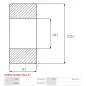 Palier AS-PL UD03634(NSK)ABE, CARGO 140227, HITACHI 2130-3302, IKA 8.8262.0, ISUZU 5811291140, KOYO 69052RS, NISSAN 23383-Z9003