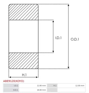 Palier AS-PL UD14523ABE, BOSCH 6033AC0093, CARGO 140494, FORD F7RU11448EA, IKA 8.8981.0, IVECO 42535274, KOYO HK1212