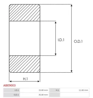 Paliers AS-PL UD12690ABE(SKF), BOSCH 1900900303, 1900900314, 1900905269, 1900905279, 2000905000, 9902455037, F000BL1023