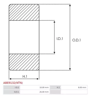 Palier AS-PL UD03363ABE, CARGO 141002, DELCO 10474532, 1989711