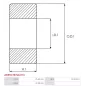 Palier AS-PL UD19473ABE(NACHI), CARGO 140274, 142273, DENSO 949100-1910, 949100-1920, 949100-2170, FAG 60052RSRC3