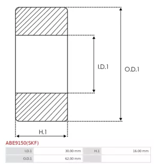 Palier AS-PL UD03026ABE, CARGO 140220, 140220P, 142291