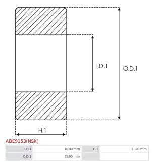 Palier AS-PL UD101649ABE(NSK), CARGO 140635, 140635P