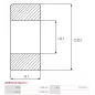 Palier AS-PL UD101838ABE(NACHI), CARGO 140092, 142311, FAG 63022ZR, 63022ZRC3, IKA 8.8237.0, LAND ROVER 27H6657, NSK 6302ZZC3E