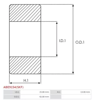 Palier AS-PL UD19497ABE(SKF), CARGO 140092, 142311, FAG 63022ZR