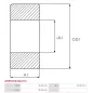 Palier AS-PL UD101848ABE(NACHI), CARGO 140281, FAG 63072RSRC3, IKA 8.8243.0, KOMATSU KD0092010760, KOYO 63072RSC3