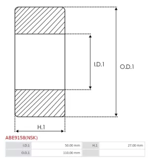 Palier AS-PL UD101650ABE(NSK), CARGO 140303, FAG 63102RSRC3