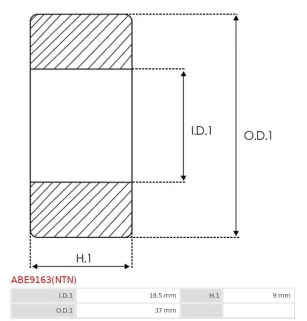 Palier IKA 8.8680.0, NTN 6904DWZZ, 6904Z, ELECTROLOG BEA6904DWZZ