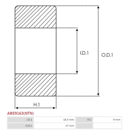 Palier IKA 8.8680.0, NTN 6904DWZZ, 6904Z, ELECTROLOG BEA6904DWZZ