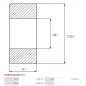 Paliers AS-PL UD19464ABE(NACHI), BOSCH 1900900303, 1900900314, 1900905269, 1900905279, 2000905000, 9902455037, F000BL1023