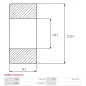 Palier AS-PL UD14532ABE, FAG HK 0709, KOYO HK0709L71F, ELECTROLOG BEA0709