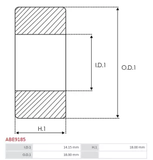 Palier AS-PL UD50078ABE, ELECTROLOG BEA9185