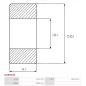 Palier AS-PL UD50078ABE, ELECTROLOG BEA9185 pour ISKRA / LETRIKA 11.131.606, AS-PL S9144